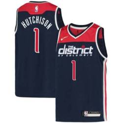 Navy2 Chandler Hutchison Wizards Twill Jersey