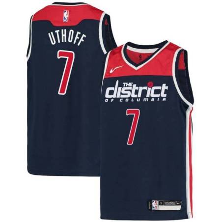 Navy2 Jarrod Uthoff Wizards Twill Jersey