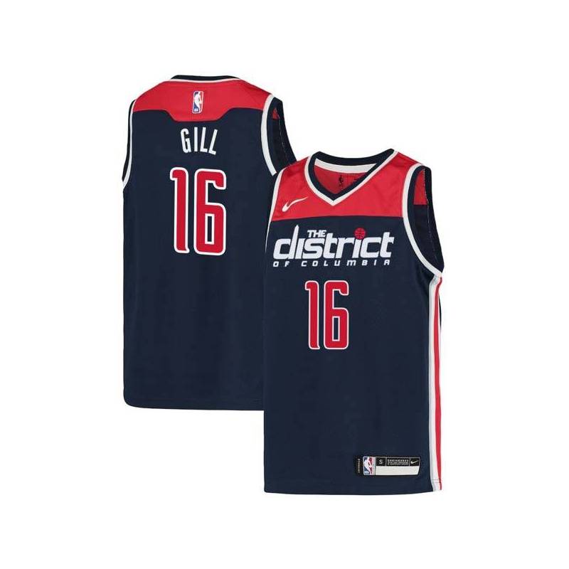 Navy2 Anthony Gill Wizards Twill Jersey