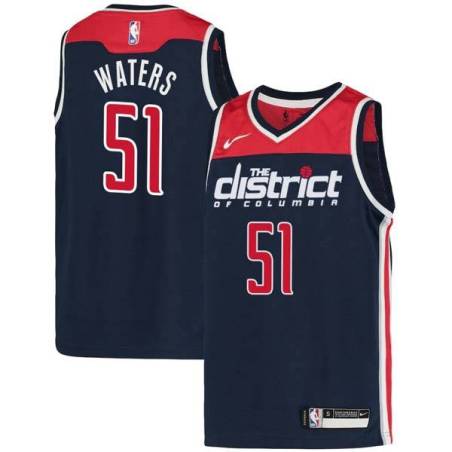 Navy2 Tremont Waters Wizards Twill Jersey