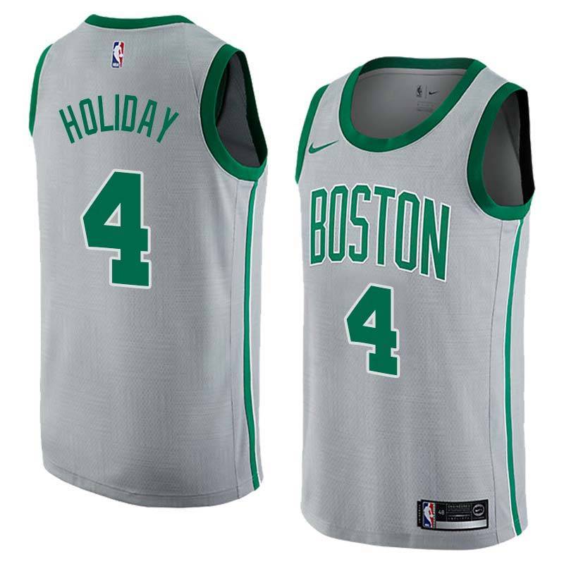 2017-18City Jrue Holiday Celtics #4 Twill Jersey