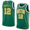Green_Gold 2018-19 Earned Oshae Brissett Celtics #12 Twill Jersey