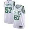 White Mike Muscala Celtics #57 Twill Jersey