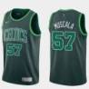 Dark Green 2020-2021 Earned Mike Muscala Celtics #57 Twill Jersey