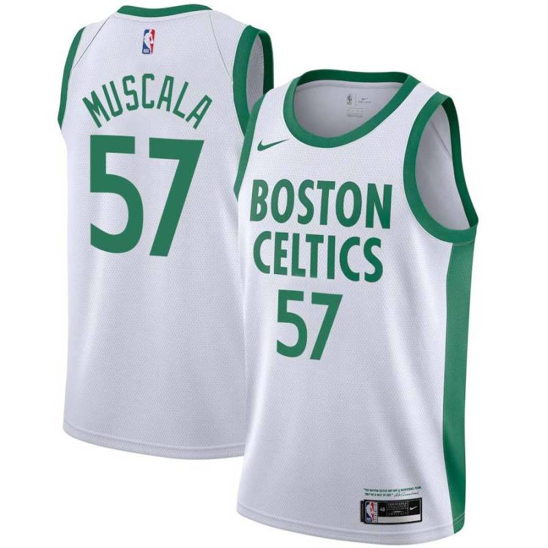 2020-21City Mike Muscala Celtics #57 Twill Jersey