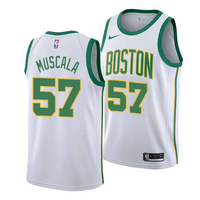 2018-19City Mike Muscala Celtics #57 Twill Jersey