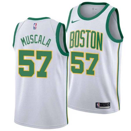 2018-19City Mike Muscala Celtics #57 Twill Jersey