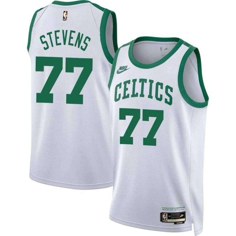 White Classic Lamar Stevens Celtics #77 Twill Jersey