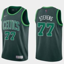 Dark Green 2020-2021 Earned Lamar Stevens Celtics #77 Twill Jersey