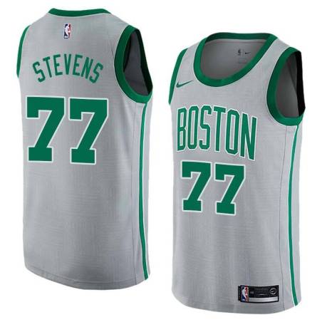 2017-18City Lamar Stevens Celtics #77 Twill Jersey