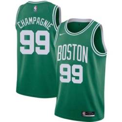 Green Justin Champagnie Celtics #99 Twill Jersey