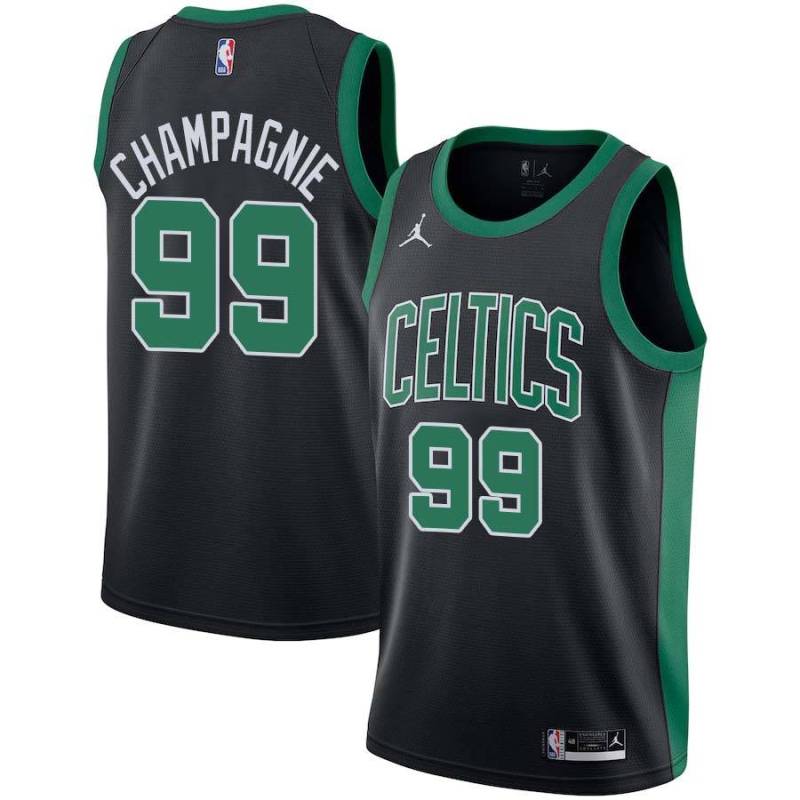 Black Justin Champagnie Celtics #99 Twill Jersey