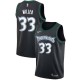 Minnesota Timberwolves Leonard Miller Black Throwback Jersey