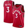 Red Chauncey Billups Twill Basketball Jersey -Raptors #3 Billups Twill Jerseys, FREE SHIPPING