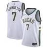 White Color Twill Chris Livingston Bucks Jersey #7 PayPal/Credit Card
