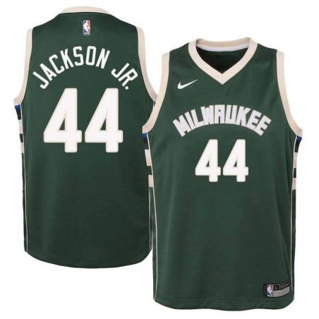 Green Color Twill Andre Jackson Jr. Bucks Jersey #44 PayPal/Credit Card