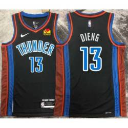 2022-23_City with LOVES Sponsor Patch Ousmane Dieng Thunder Twill Jersey Oklahoma City OKC #13