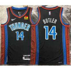 2022-23_City with LOVES Sponsor Patch Jared Butler Thunder Twill Jersey Oklahoma City OKC #14