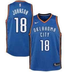Blue Keyontae Johnson Thunder Twill Jersey Oklahoma City OKC #18