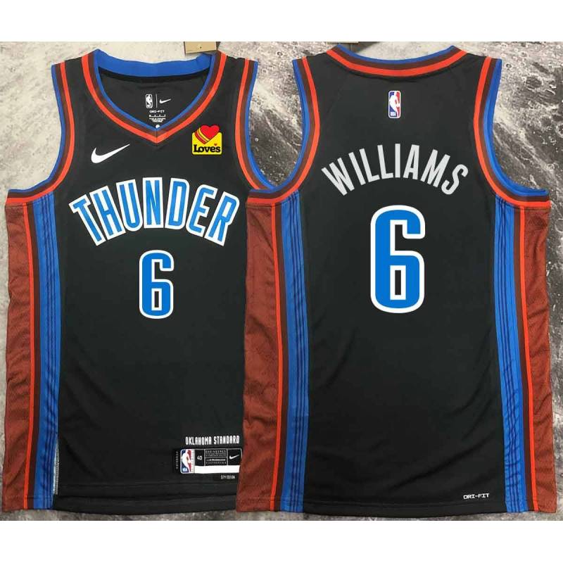 2022-23_City with LOVES Sponsor Patch Cason Wallace Thunder Twill Jersey Oklahoma City OKC #22