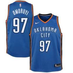 Blue Eugene Omoruyi Thunder Twill Jersey Oklahoma City OKC #97