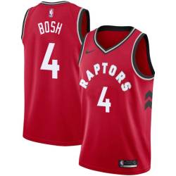 Red Chris Bosh Twill Basketball Jersey -Raptors #4 Bosh Twill Jerseys, FREE SHIPPING