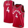 Red Chris Bosh Twill Basketball Jersey -Raptors #4 Bosh Twill Jerseys, FREE SHIPPING