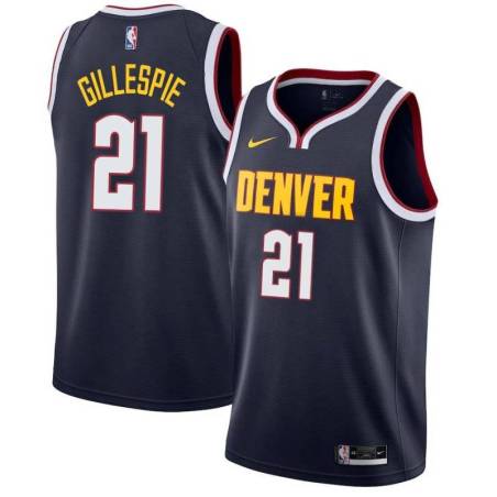 Blue Collin Gillespie Nuggets Twill Jersey Denver #21