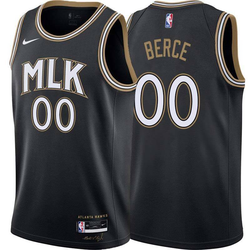 Black_City Gene Berce Hawks Twill Jersey Atlanta #00