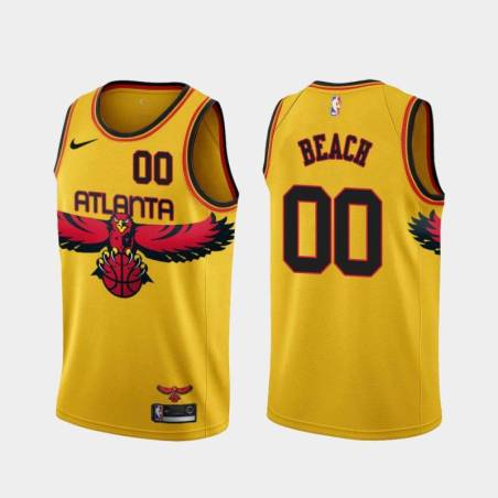 Yellow_City Ed Beach Hawks Twill Jersey Atlanta #00