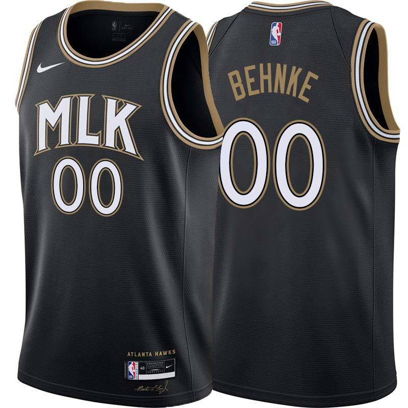 Black_City Elmer Behnke Hawks Twill Jersey Atlanta #00