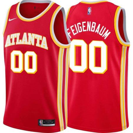 Torch_Red George Feigenbaum Hawks Twill Jersey Atlanta #00