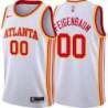 White George Feigenbaum Hawks Twill Jersey Atlanta #00