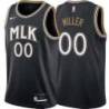 Black_City Eddie Miller Hawks Twill Jersey Atlanta #00