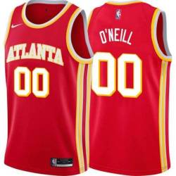 Torch_Red Mike O'Neill Hawks Twill Jersey Atlanta #00