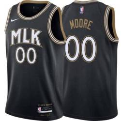 Black_City Jackie Moore Hawks Twill Jersey Atlanta #00