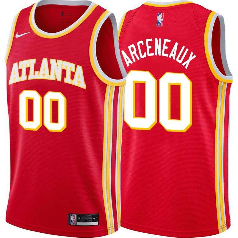 Torch_Red Stacey Arceneaux Hawks Twill Jersey Atlanta #00