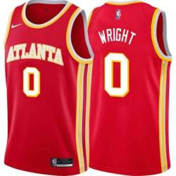 Torch_Red Delon Wright Hawks Twill Jersey Atlanta #0