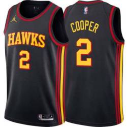 Black Sharife Cooper Hawks Twill Jersey Atlanta #2