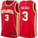 Torch_Red Aaron Holiday Hawks Twill Jersey Atlanta #3