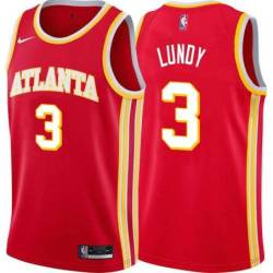 Torch_Red Seth Lundy Hawks Twill Jersey Atlanta #3