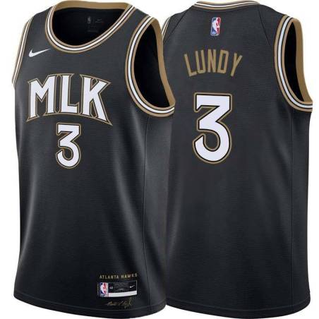 Black_City Seth Lundy Hawks Twill Jersey Atlanta #3