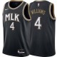 Black_City Donovan Williams Hawks Twill Jersey Atlanta #4