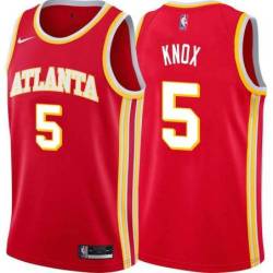 Torch_Red Kevin Knox Hawks Twill Jersey Atlanta #5