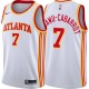 White Timothé Luwawu-Cabarrot Hawks Twill Jersey Atlanta #7