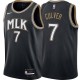 Black_City Jarrett Culver Hawks Twill Jersey Atlanta #7