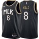 Black_City Patty Mills Hawks Twill Jersey Atlanta #8