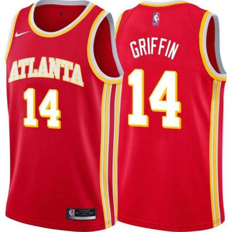 Torch_Red AJ Griffin Hawks Twill Jersey Atlanta #14