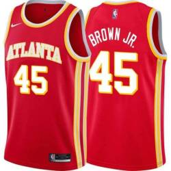 Torch_Red Chaundee Brown Jr. Hawks Twill Jersey Atlanta #45