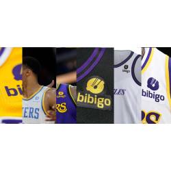 Los Angeles Lakers Sponsor Bibigo patch